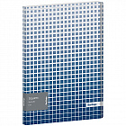 Папка с пружинным скоросшивателем Berlingo "Squares", 17мм, 600мкм, с внутр. карманом,синяя