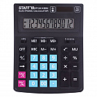 Калькулятор Стафф 12 разр. STF-333-BKBU 200x154 мм
