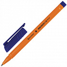 Ручка шариковая BRAUBERG "Solar", СИНЯЯ, трехгранная, корпус оранжевый, узел 1 мм, линия письма 0,5