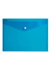 Папка с кнопкой А4 INFORMAT 150мкм, непрозрачная синяя