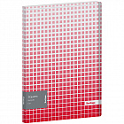 Папка с пружинным скоросшивателем Berlingo "Squares", 17мм, 600мкм, с внутр. карманом, красная