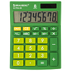 Калькулятор Брауберг 8 разр. ULTRA-08-GN 154x115 мм, зеленый