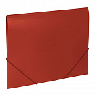 Папка на резинках Брауберг "Office", красная, до 300 листов, 500 мкм