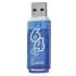 Флэш диск 64GB, USB2.0  Smart Buy "Glossy" Flash Drive, голубой
