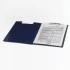 Папка-планшет BRAUBERG "Contract", А4 (315х230 мм), с прижимом и крышкой, пластиковая, синяя, сверхп