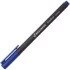 Ручка капиллярная (линер) BRAUBERG "Carbon", СИНЯЯ, металлический наконечник, трехгранная, линия пис