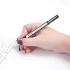 Ручка гелевая с грипом BRAUBERG "Contact", ЧЕРНАЯ, корпус черный, игольчатый узел 0,5 мм, линия пись