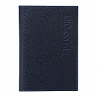 Обложка Паспорт BEFLER "Грейд", натуральная кожа, тиснение, синяя