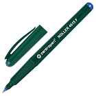 Ручка роллер Центропен, синяя, трехгранная, корпус зеленый, 0,5мм