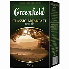 Чай GREENFIELD "Classic Breakfast", черный, листовой, 200 г, картонная коробка
