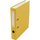 Папка регистратор 50 мм Ламарк ПВХ с уголком, желтый