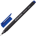 Ручка капиллярная (линер) BRAUBERG "Carbon", СИНЯЯ, металлический наконечник, трехгранная, линия пис