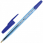 Ручка Брауберг "Carina Blue", СИНЯЯ, корпус тонированный синий