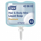 Мыло жидкое-гель TORK (S2) Premium, 0,475л, (дисп. 601671, 600232)