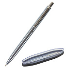 Ручка подарочная шариковая BRAUBERG Larghetto, СИНЯЯ, корпус серебристый с хромированными деталями,