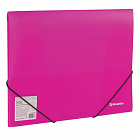 Папка на резинках Брауберг "Neon", неоновая, розовая, до 300 листов, 0,5 мм