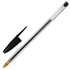Ручка Стафф "Basic BP-01", черная, 1мм