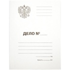 Папка-обложка OfficeSpace "Дело", Герб России 300г/м2, белый