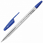 Ручка Эрик Краузе R-301 прозр. корпус (типа Корвина) синяя