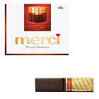 Конфеты шоколадные MERCI (Мерси), ассорти из темного шоколада, 250 г, картонная коробка