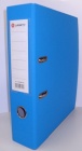 Папка регистратор 80 мм LAMARK ПВХ с уголком, голубая
