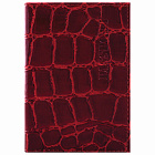 Обложка Паспорт Брауберг натуральная кожа Croc, "PASSPORT", красная