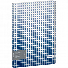 Папка с файлами КТ-20 Берлинго "Squares", 17мм, с внутр. карманом, синяя