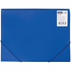 Папка на резинке OfficeSpace А4, 500мкм, пластик, синяя