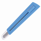 Нож канцелярский 9 мм BRAUBERG "Delta", автофиксатор, цвет корпуса голубой, блистер