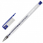 Ручка гелевая STAFF "Basic" GP-789, СИНЯЯ, корпус прозрачный, хромированные детали, узел 0,5 мм