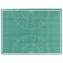 Коврик (мат) для резки BRAUBERG, 3-слойный, А2 (600х450 мм), двусторонний, толщина 3 мм, зеленый