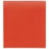 Папка на 4 кольцах 65мм с передним прозрачным карманом Брауберг, картон/ПВХ, красная