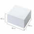 Блок для записей BRAUBERG проклеенный, куб 9х9х5 см, белый, белизна 95-98%