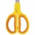 Ножницы Брауберг "Extra" 155мм, желто-оранжевые