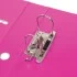 Папка-регистратор BRAUBERG "EXTRA", 75 мм, розовая, двустороннее покрытие пластик, металлический уго