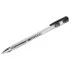Ручка гелевая STAFF "Basic" GP-789, ЧЕРНАЯ, корпус прозрачный, хромированные детали, узел 0,5 мм