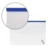 Папка-конверт на молнии А4 230х333 мм, прозрачная, молния синяя, 0,11 мм, BRAUBERG, 221010