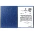 Папка адресная ПВХ "НА ПОДПИСЬ", формат А4, увеличенная вместимость до 100 листов, синяя, "ДПС"