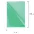 Уголок пластиковый Брауберг 0,15мм прозр. зеленый