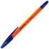Ручка шариковая масляная BRAUBERG "X-100", корпус оранжевый, узел 1 мм, линия 0,7 мм, синяя, 142678