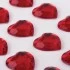 Стразы самоклеящиеся "Сердце", красные, 16 мм, 18 шт., на подложке, ОСТРОВ СОКРОВИЩ