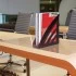 Вертикальный накопитель Брауберг "Office style", 245х90х285 мм, тон. красный