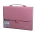 Папка-портфель пластиковая BRAUBERG А4 (327х254х30 мм), 13 отделений, розовая
