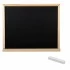 Доска для мела ПИФАГОР настольная/настенная, 32х40 см, с мелком и губкой, черная, Россия