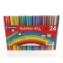 Фломастеры CENTROPEN "Rainbow Kids", 24 цв, смываемые, эргономичные, вентилируемый колпачок, 7550/24