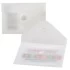 Папка-конверт с кнопкой МАЛОГО ФОРМАТА (74х105 мм), А7 (для визиток), матовая прозрачная, 0,18 мм BR