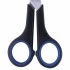 Ножницы BRAUBERG "Soft Grip", 165 мм, черно-синие, резиновые вставки, 3-х сторонняя заточка
