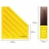 Вертикальный накопитель картон 75 мм, до 700 листов, желтый, STAFF