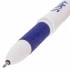 Ручка гел. синяя Стафф, с грипом, игольчатая, 0,5 мм
