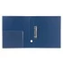 Папка на 2 кольцах BRAUBERG "Стандарт", 40 мм, синяя, до 300 листов, 0,9 мм, 221617